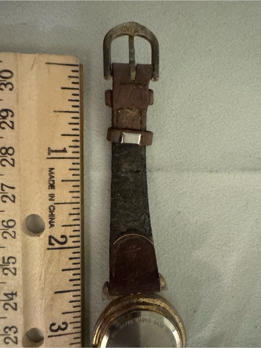 Women’s Brown Leather Watch with Decorative Dial Accents - Picture 4 of 16